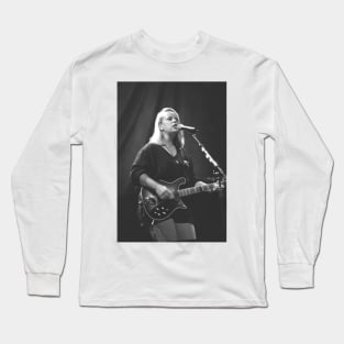 Mary Chapin Carpenter BW Photograph Long Sleeve T-Shirt